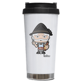 Da Oid Sinzer Griller Edelstahl Trinkbecher To Go 470ml Weiss Wildbarren Front